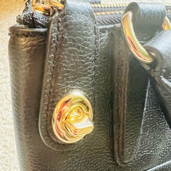 Coach Turlock Black Pebble Leather Borough Bag NWOT - Picture 2 of 6